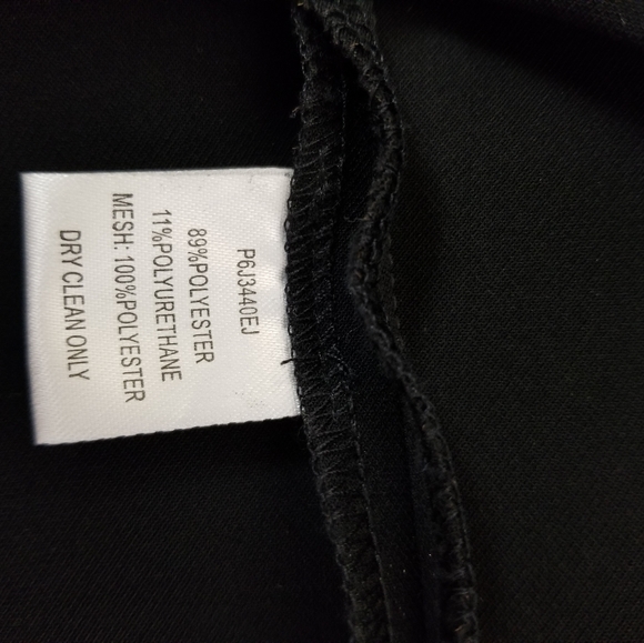 Parker Illusion Dress Black Bell Sleeve Sheath Mesh Stretch Womens Size XS - Picture 14 of 14